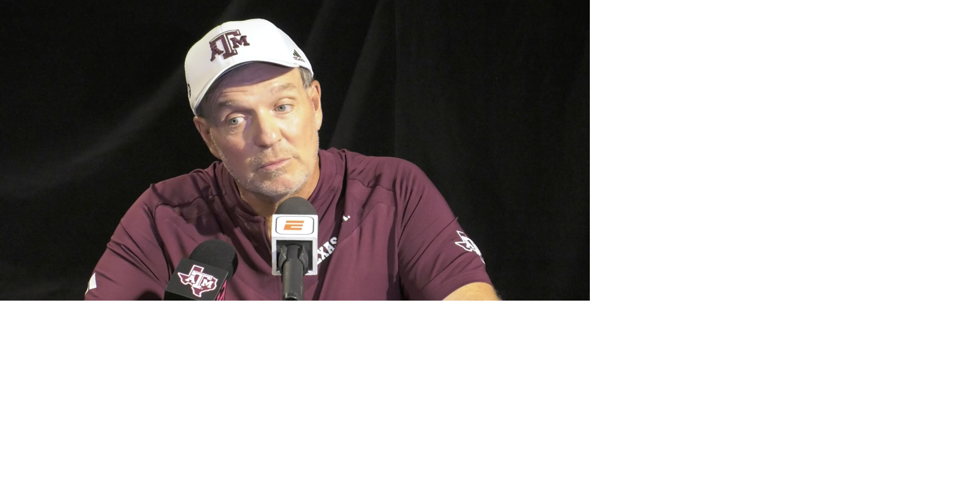 Watch Jimbo Fisher, players react to Texas A&M's loss at Miami