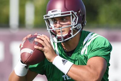 Fisher Cranks Up Tempo As Aggies Open Fall Practice In Heat
