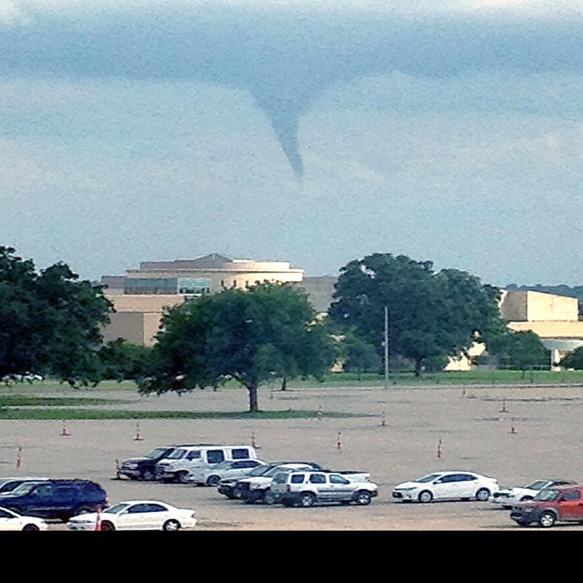 Funnel clouds over College Station came without warning ...