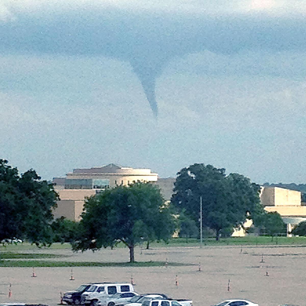 Funnel clouds over College Station came without warning ...