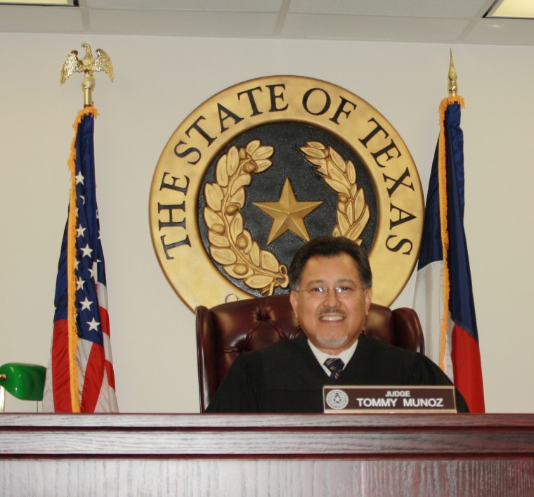 Brazos County Justice of the Peace Tommy Munoz has been honored