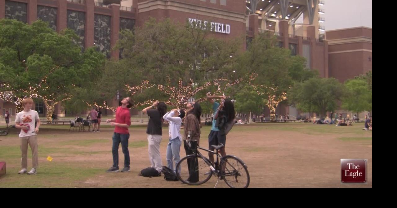 WATCH: Aggie Park offers prime seating for partial solar eclipse