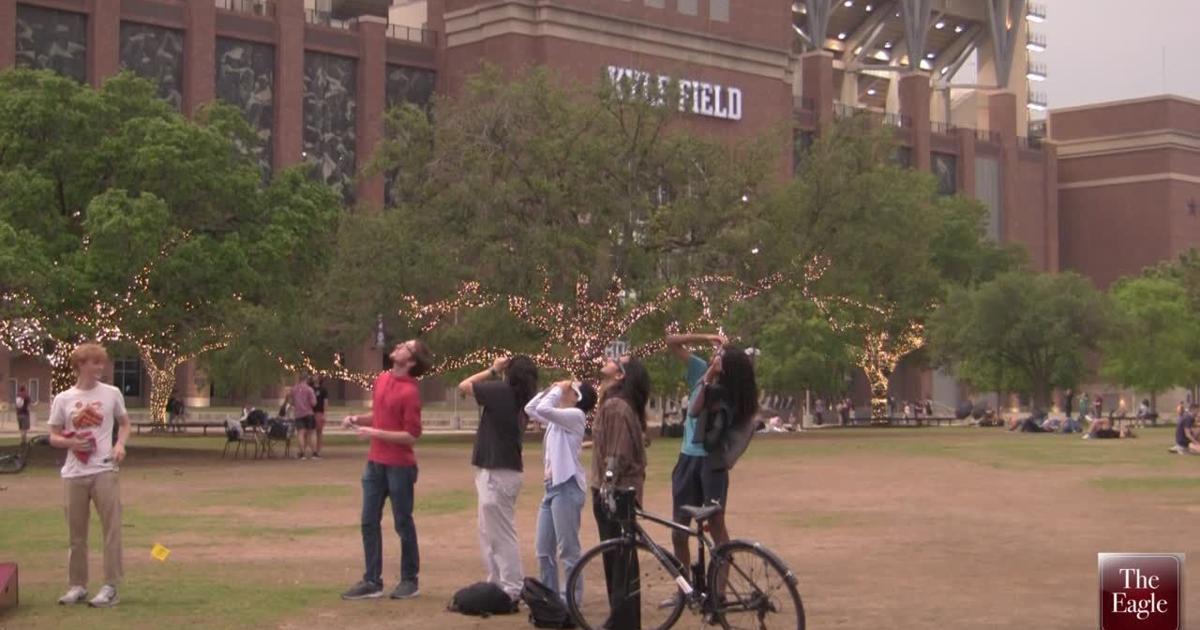 WATCH: Aggie Park offers prime seating for partial solar eclipse