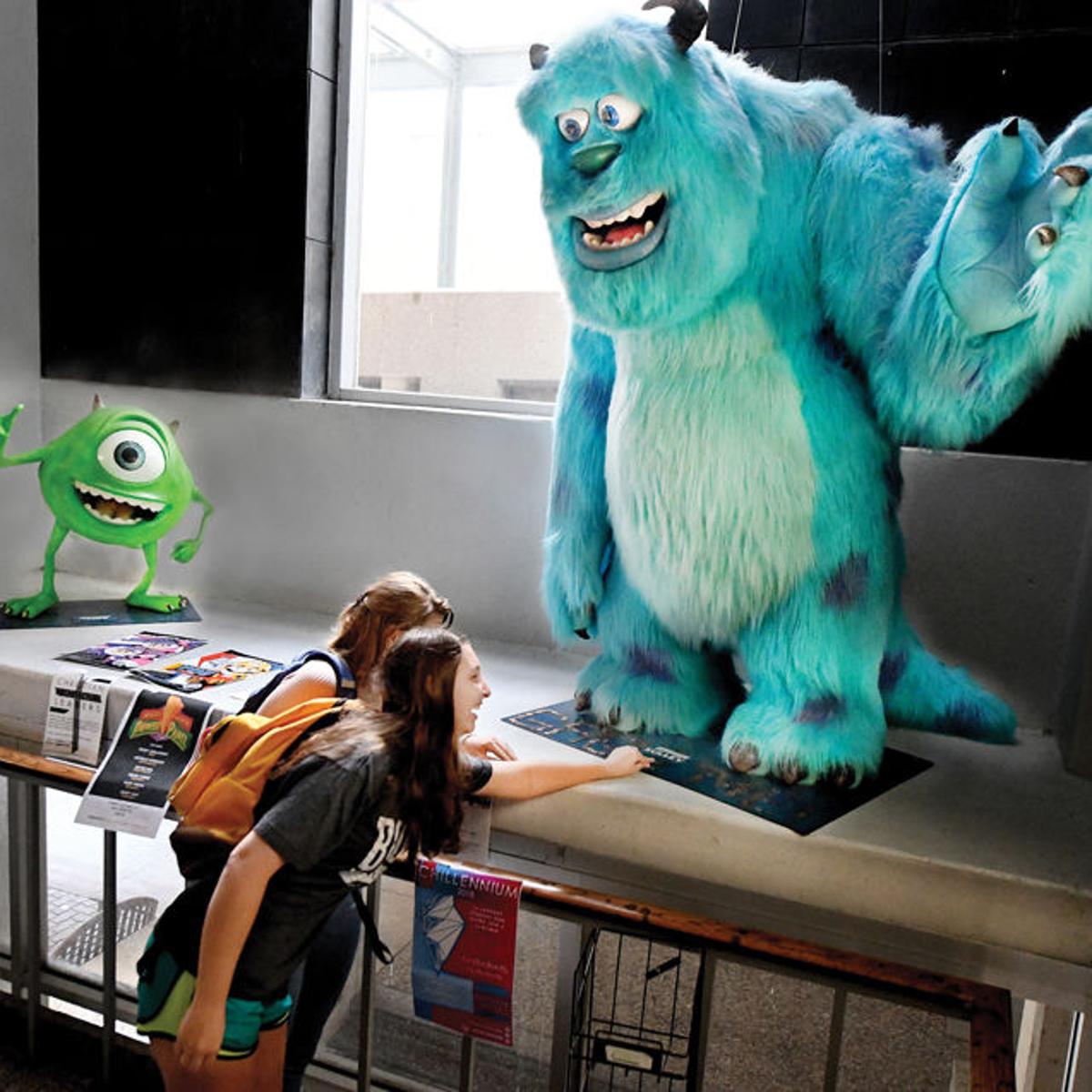 Models Of Monsters Inc Characters On Display At Texas A M S