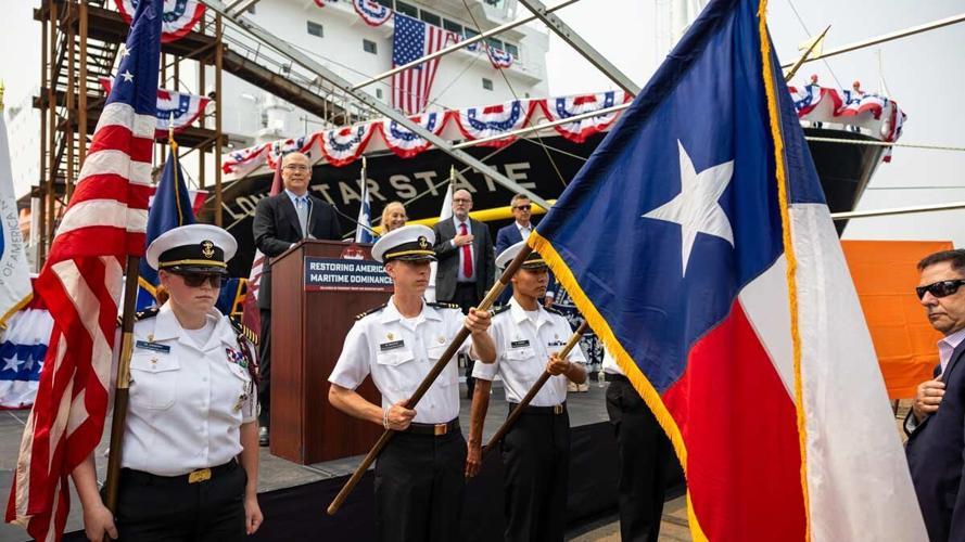 Texas AandM welcomes new maritime training ship to Galveston campus