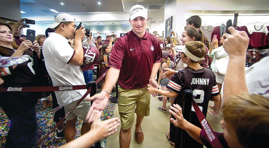 Johnny Manziel Autographed and Framed Texas A&M Aggies Jersey