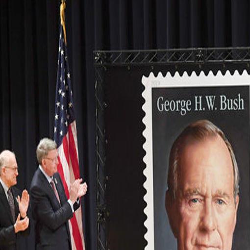 Stamp Memorializing Former President Bush Unveiled At His Library At Texas A M Local News Theeagle Com