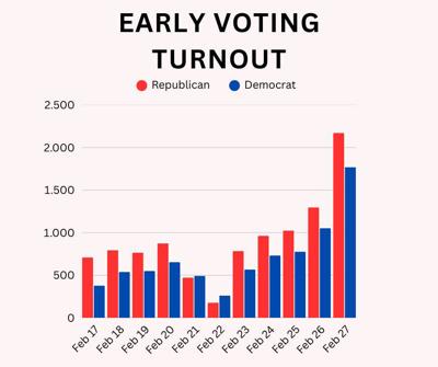17,803 vote early in Brazos County for primary election