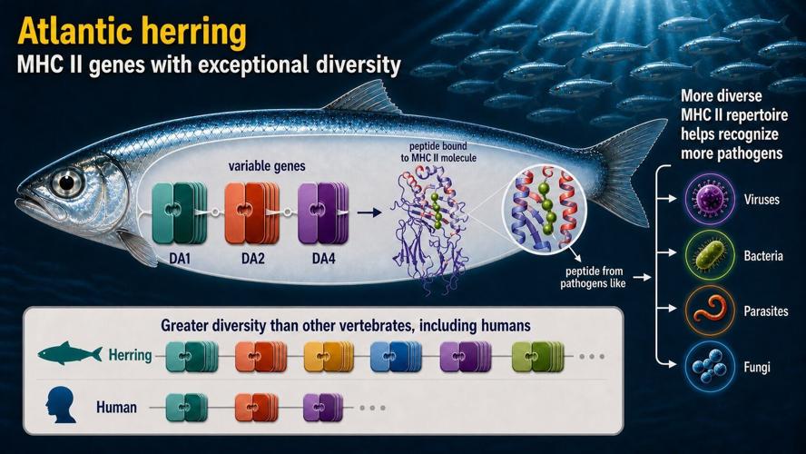 Researchers discover extraordinary immune gene diversity in Atlantic herring