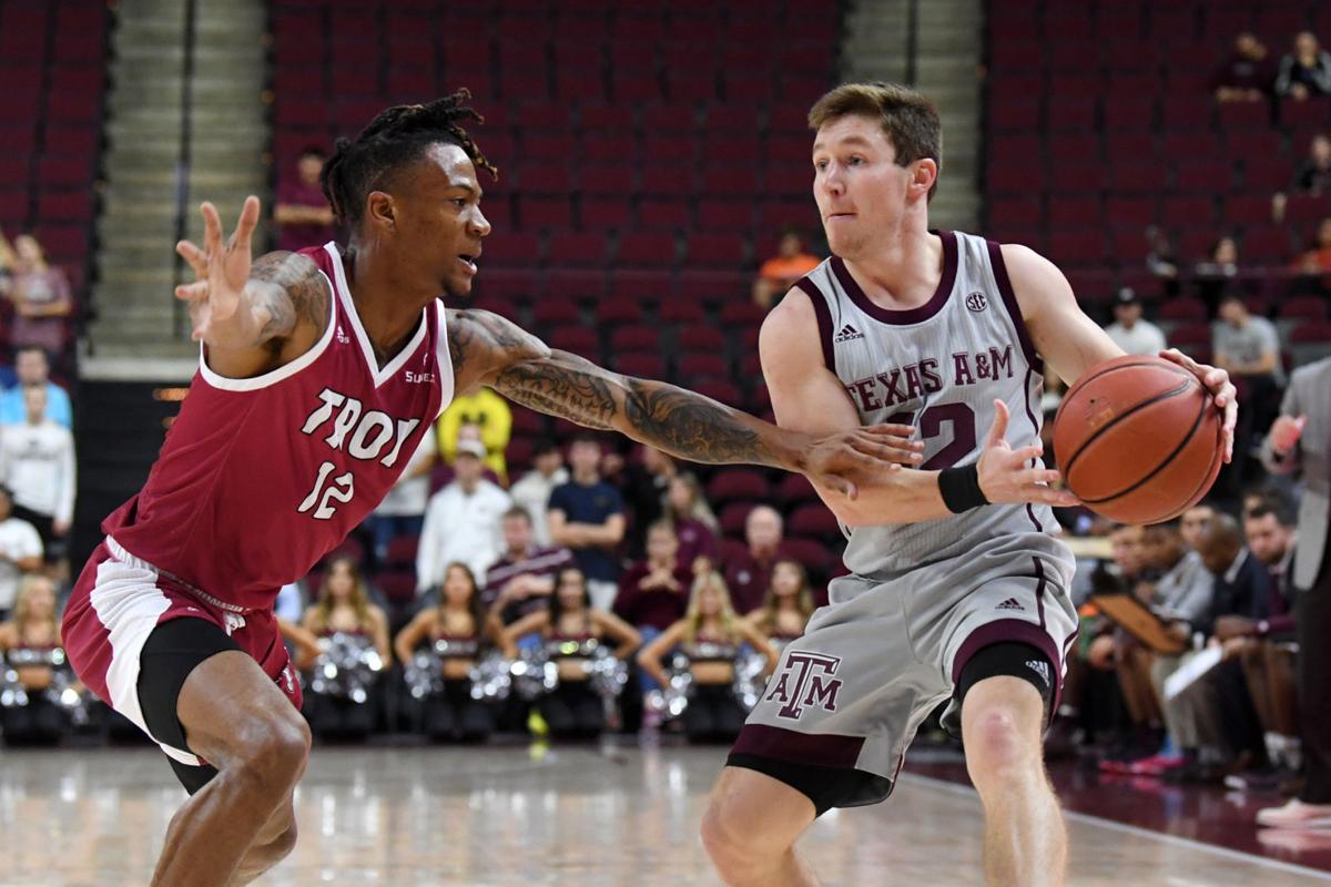 French Has Career Night To Help Texas A M Men S Basketball Team Beat Troy Sports Theeagle Com