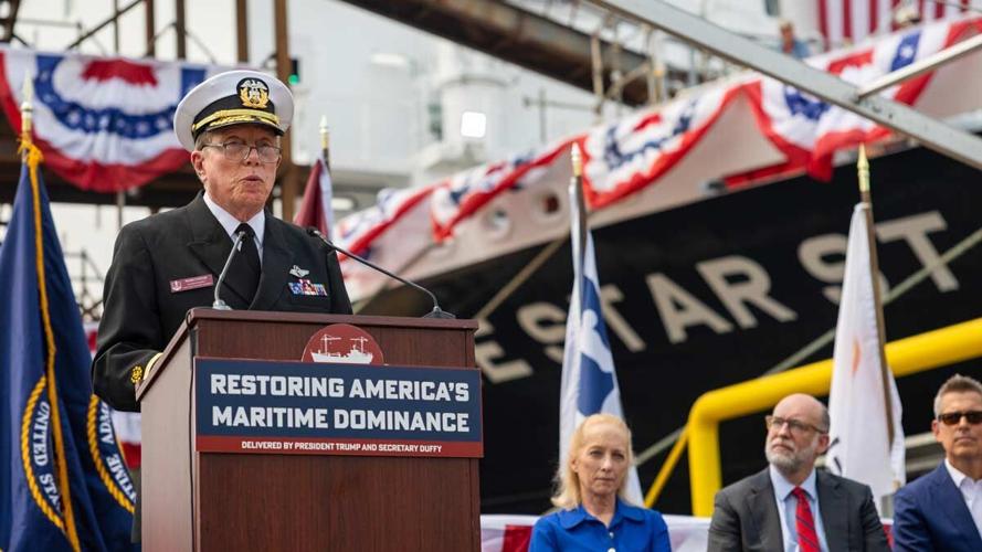 Texas AandM welcomes new maritime training ship to Galveston campus