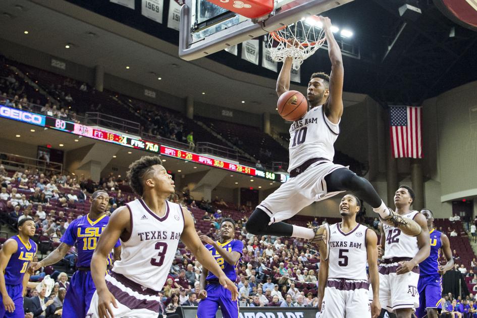 Aggie men's basketball team earns first SEC victory of season Mens