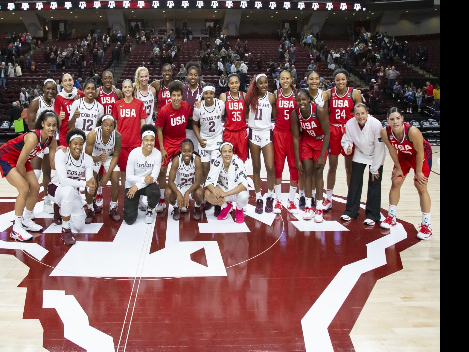 Texas A M S Carter Scores 34 Points In Exhibition Loss To Team Usa