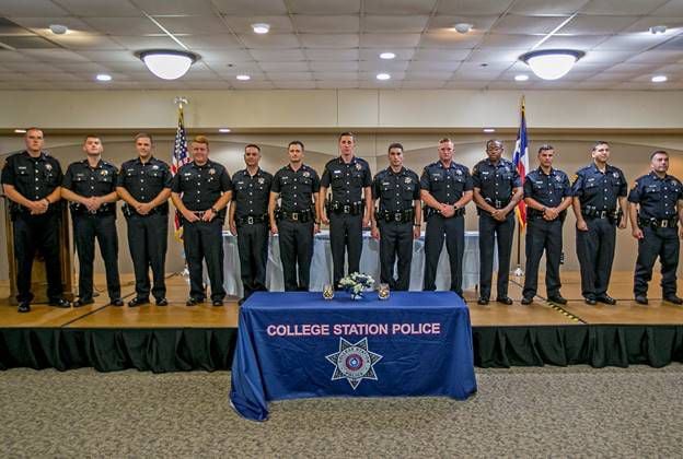 New Officers Welcomed At TAMU-PD, CSPD, And BPD