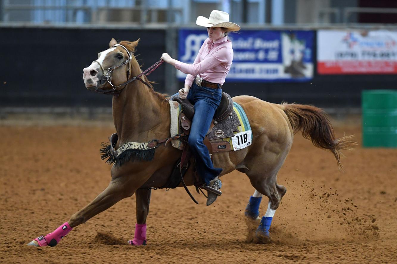 Gallery Barrel racing at the Texas State 4H Horse Show Gallery
