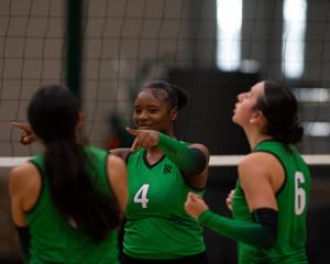 Youthful Rudder volleyball team putting the pieces together
