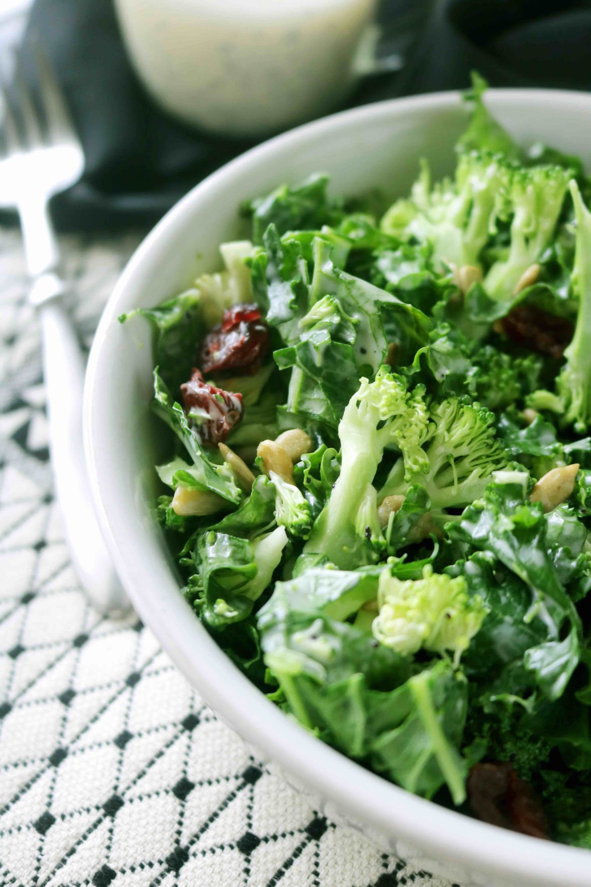 Simple, healthy and flavorful kale salad does delicious justice to an