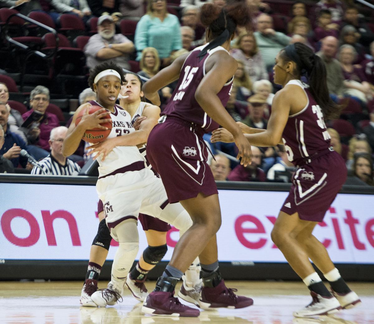 Texas A&M women's basketball team beats Mississippi State Aggie