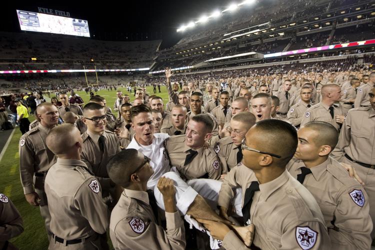 Cadets help kickoff American League Championship Series, Article