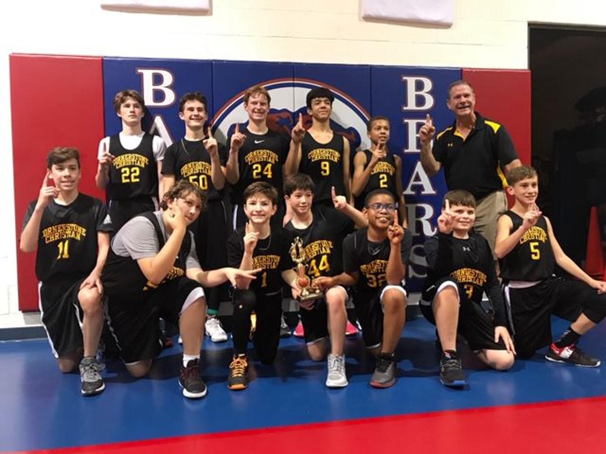Cornerstone Christian Junior High Boys Basketball Team Wins Tcal