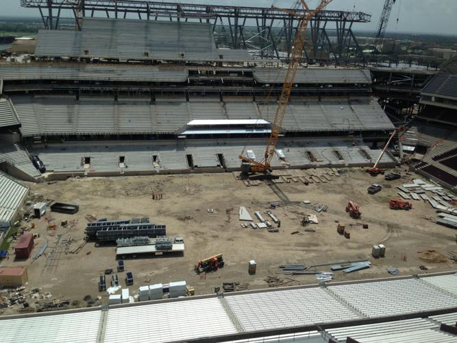 Texas A&M's Kyle Field renovations remain ahead of schedule despite rains