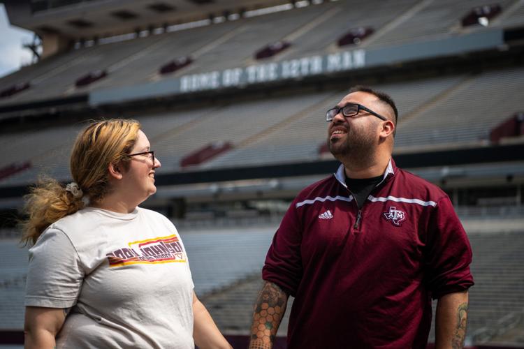 Man losing sight tours Kyle Field as bucket list item
