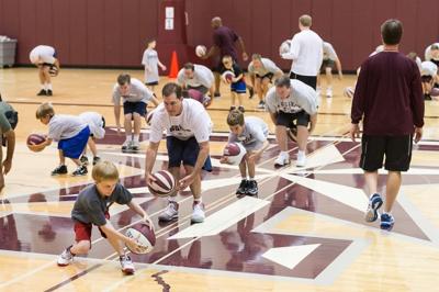 Fathers Sons Bond Through Basketball At New A M Camp Eagle