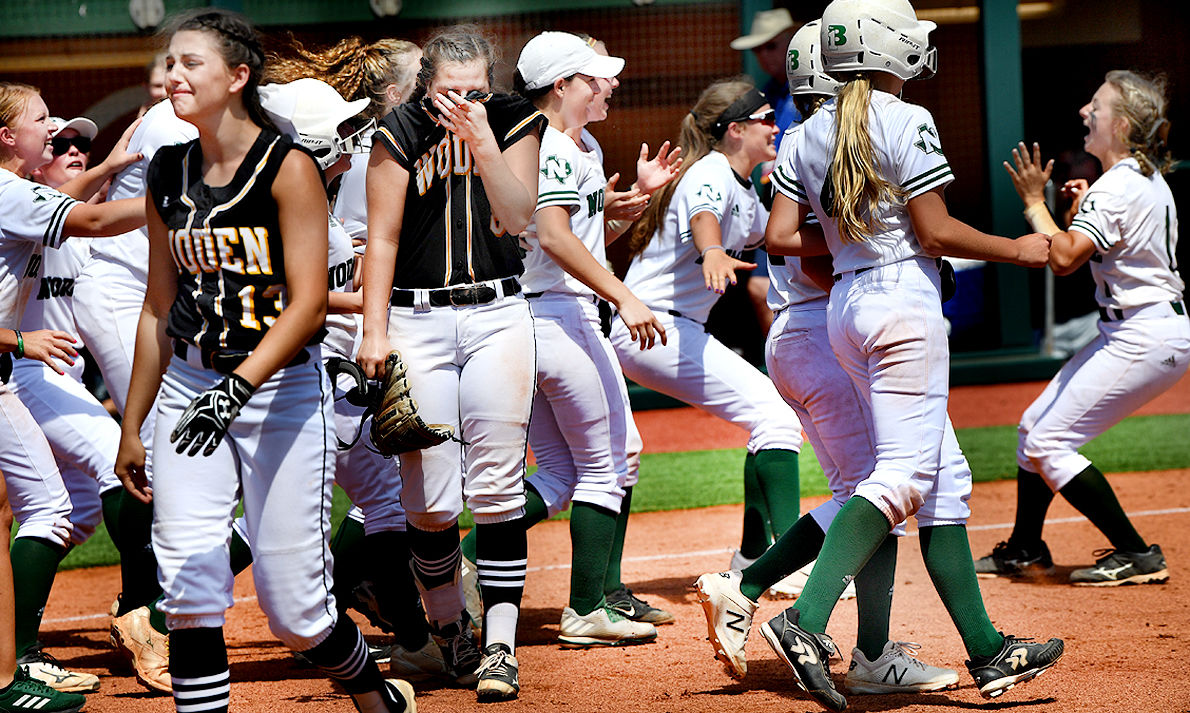 Normangee softball team rallies in seventh to beat Woden in state