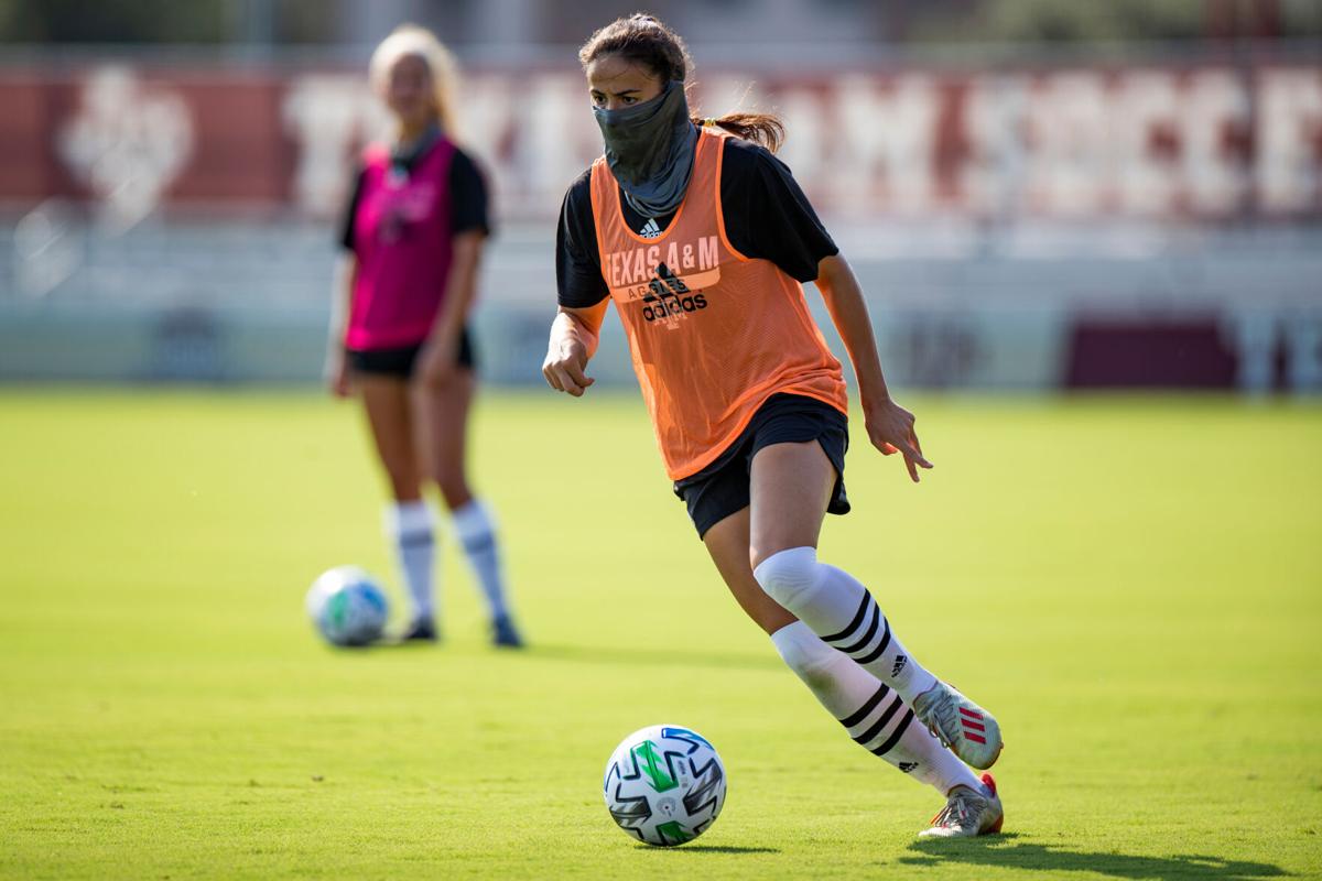 Texas A&M preseason soccer practice