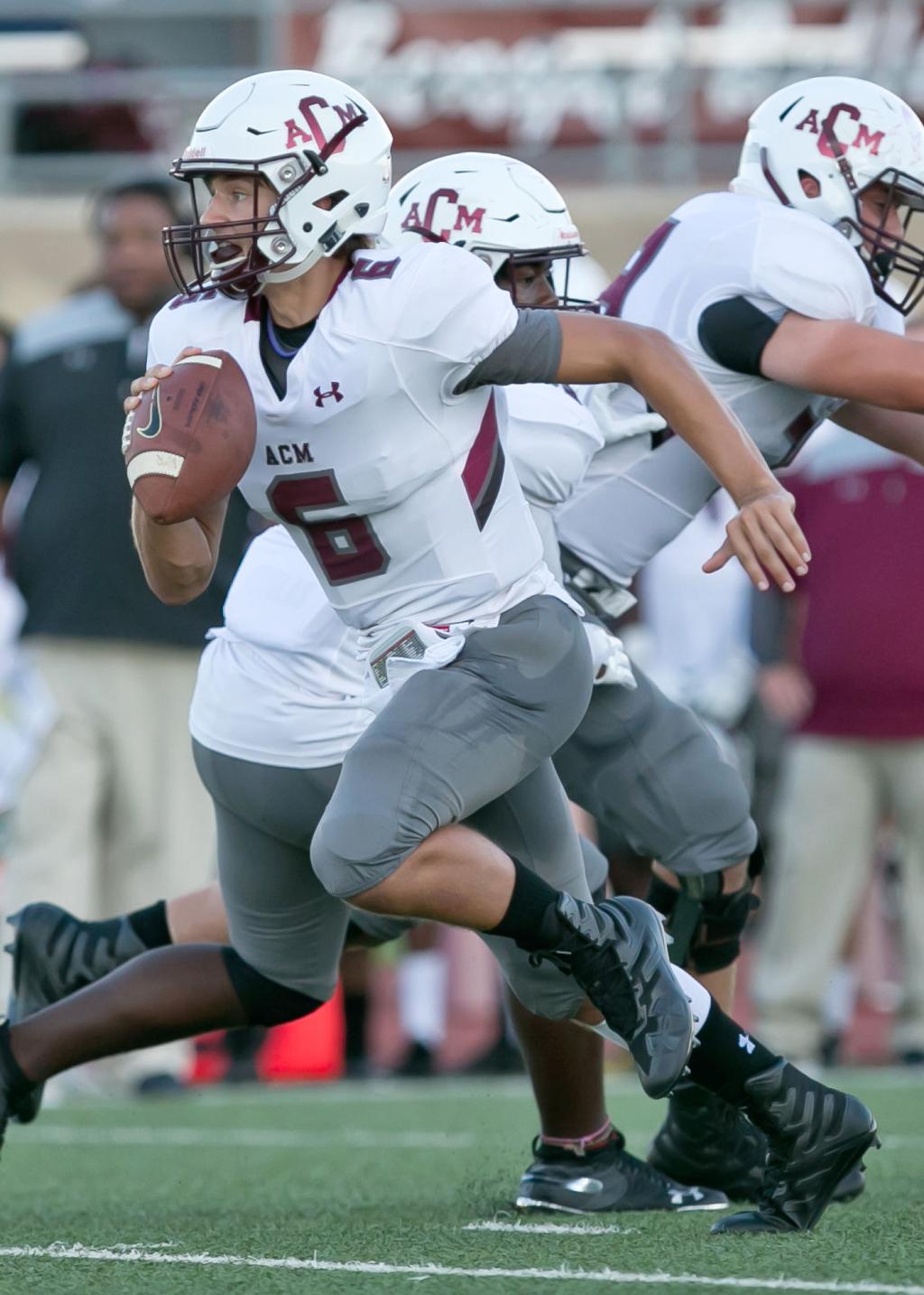 A M Consolidated Football Team Opens Season With 48 7 Victory Over