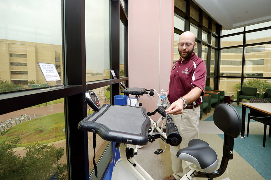 Texas A M Libraries Install Bike Desks To Keep With Changing Times