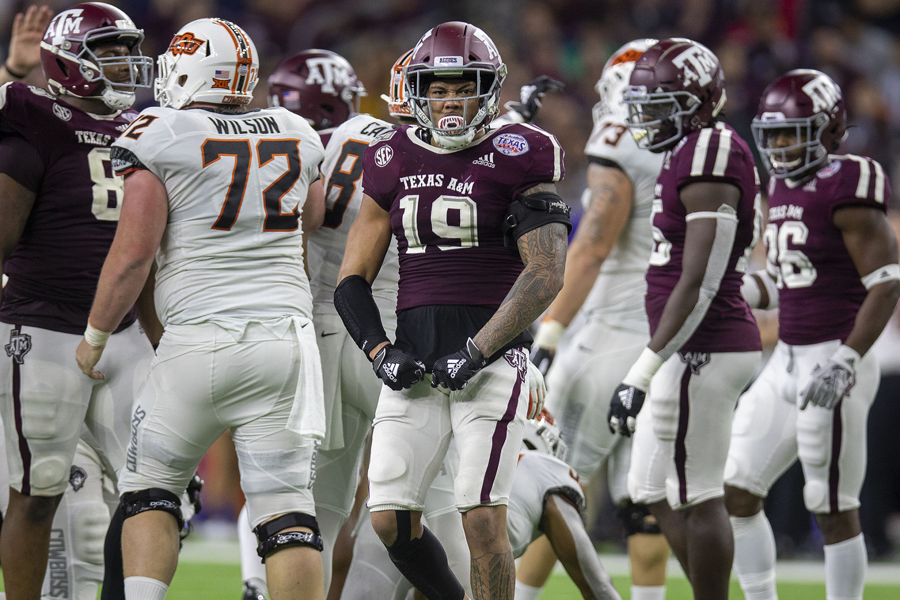 Texas A\u0026M LB Anthony Hines III 