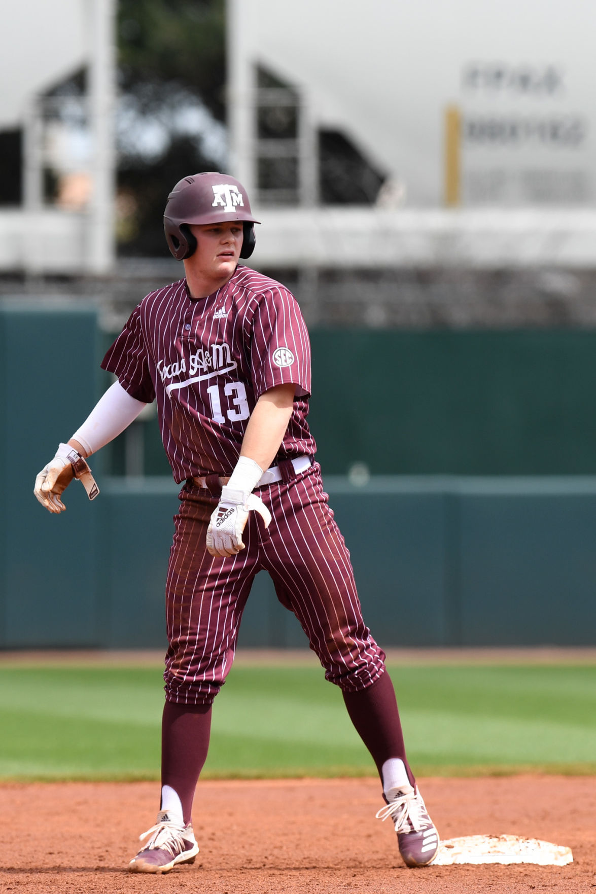 adidas Men's Texas A&M University Pinstripe Replica Baseball