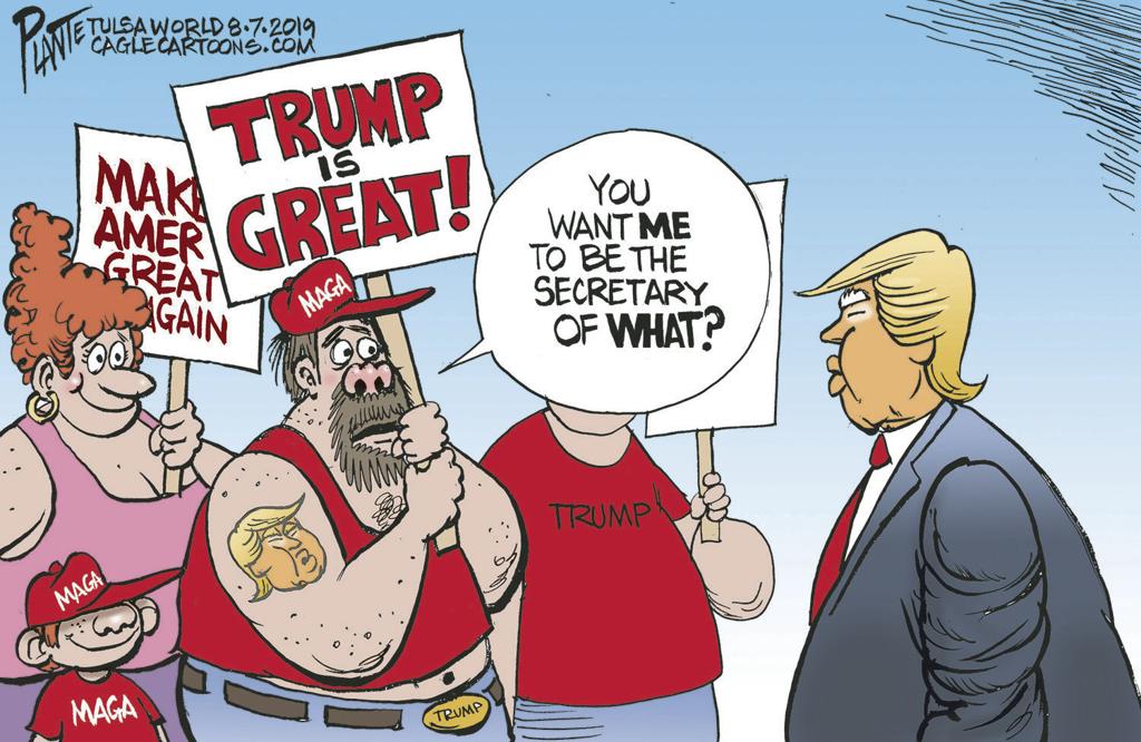 Bruce Plante Cartoon Compliment Trump And Then Cartoons Theeagle Com