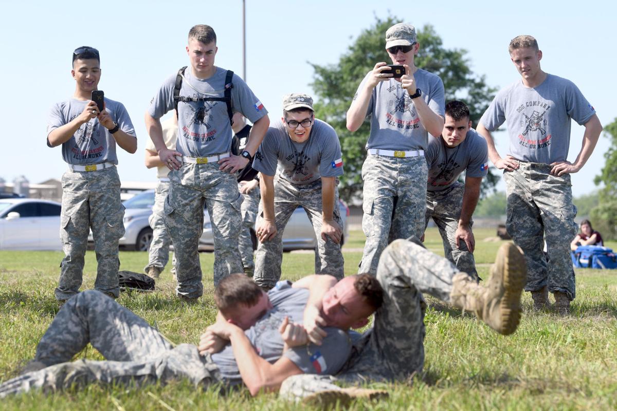 Thousands of Aggie cadets march to Brazos River as part of A&M Corps