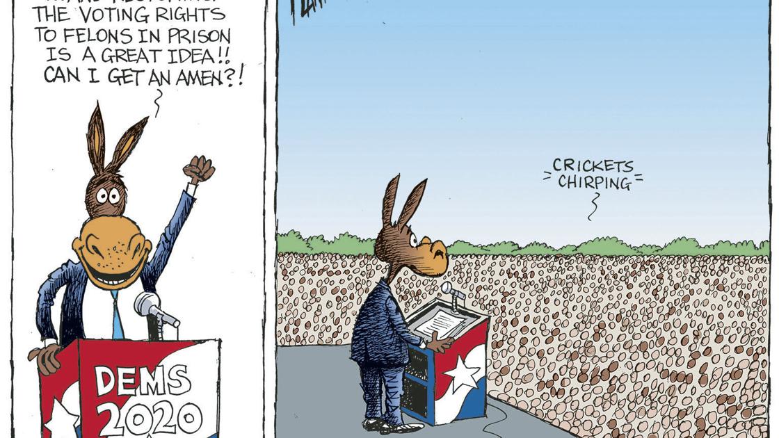 Bruce Plante Cartoon: Voting rights for felons | Cartoons | theeagle.com