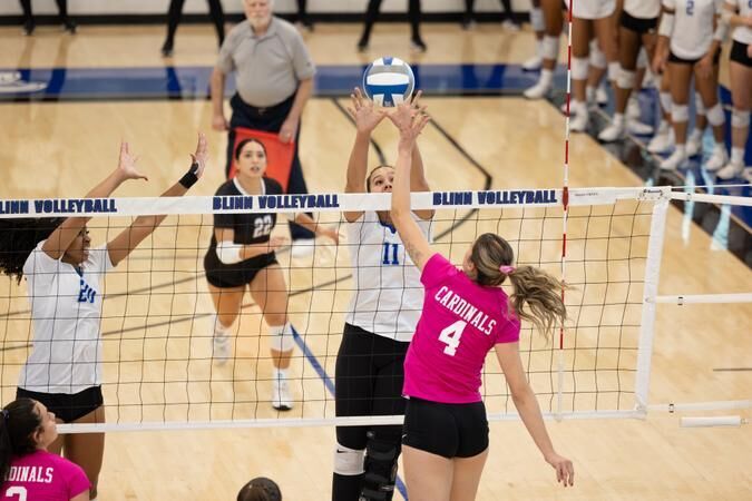 No. 13 Blinn falls to No. 3 Tyler in four sets
