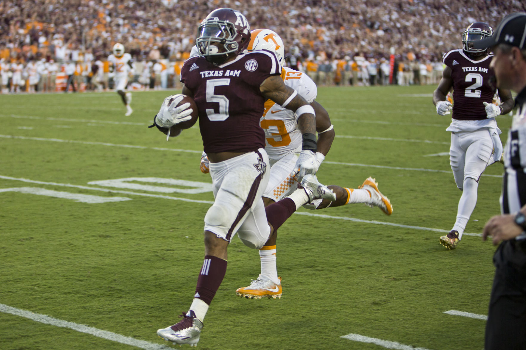 texas a&m football vs tennessee