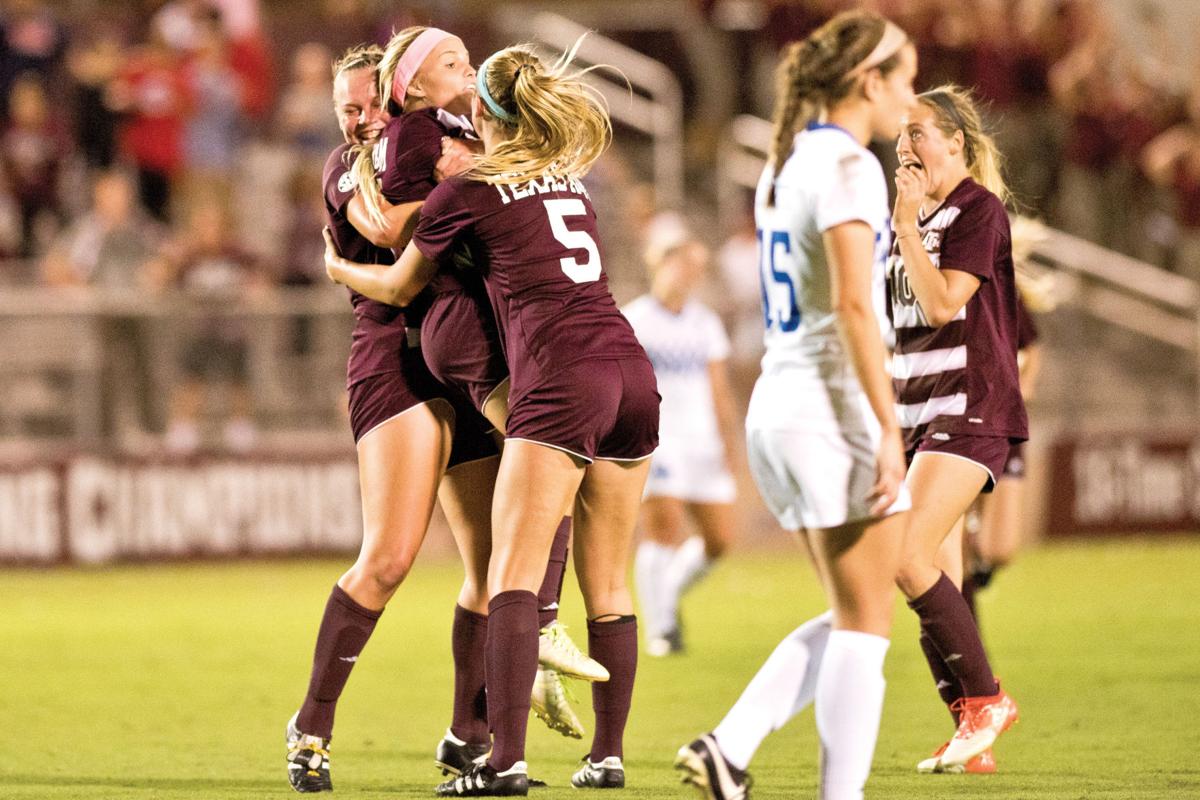 Aggie soccer team tops Kentucky in overtime