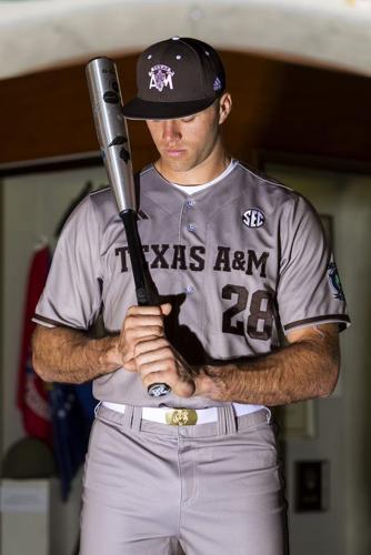 Youth ProSphere Khaki Texas A&M Aggies Corps of Cadet Baseball Jersey