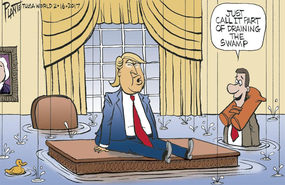 Bruce Plante Cartoon: Trump and leaks | Cartoons ...