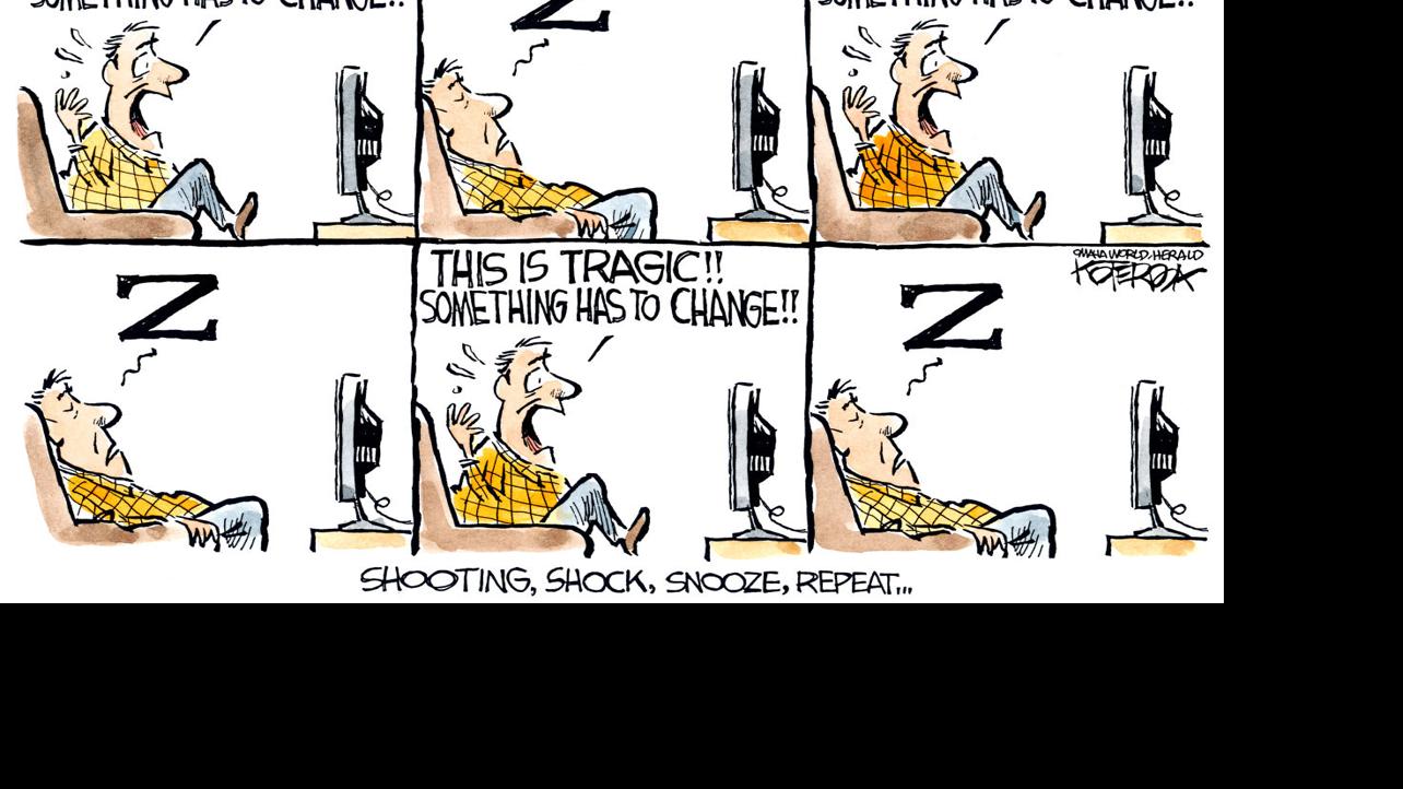 Jeff Koterba cartoon: Gun violence | Cartoons | theeagle.com