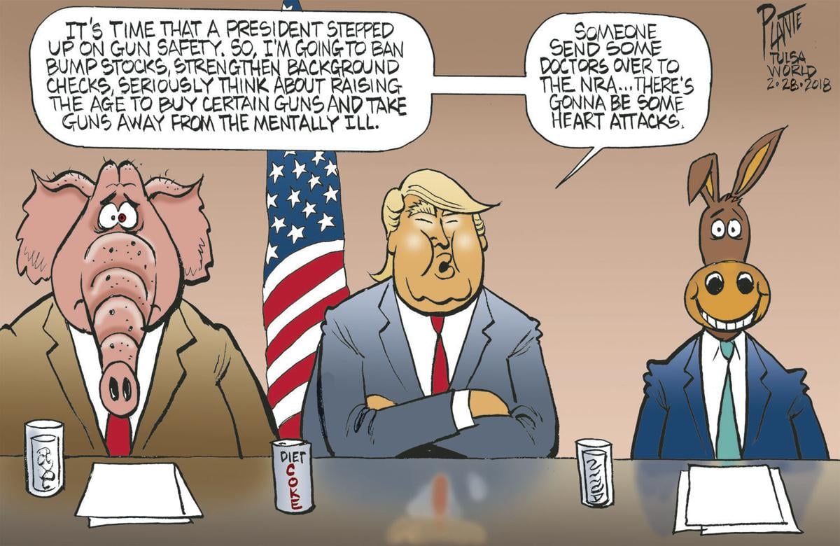 Bruce Plante Cartoon Trump And Guns Cartoons Theeagle Com