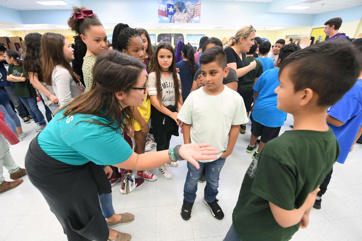 Students impacted by Hurricane Harvey visit Fannin Elementary Gallery
