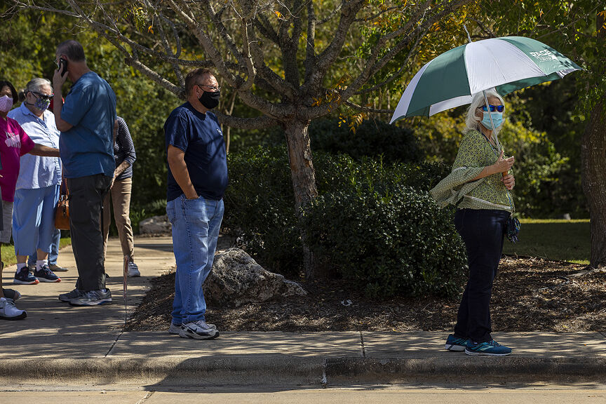 First day of early voting draws nearly 3,500 to Brazos County polling