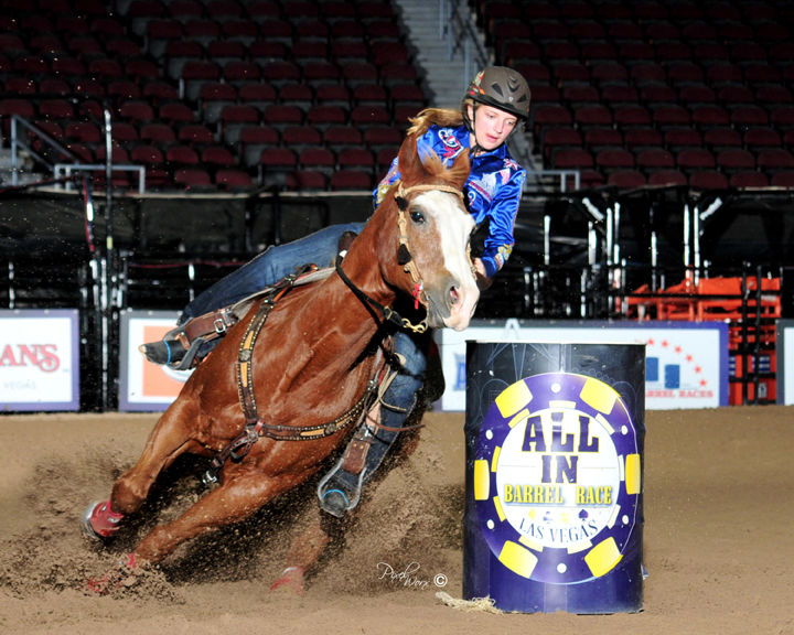 Sinclair Schiller takes first in All In Barrel Race