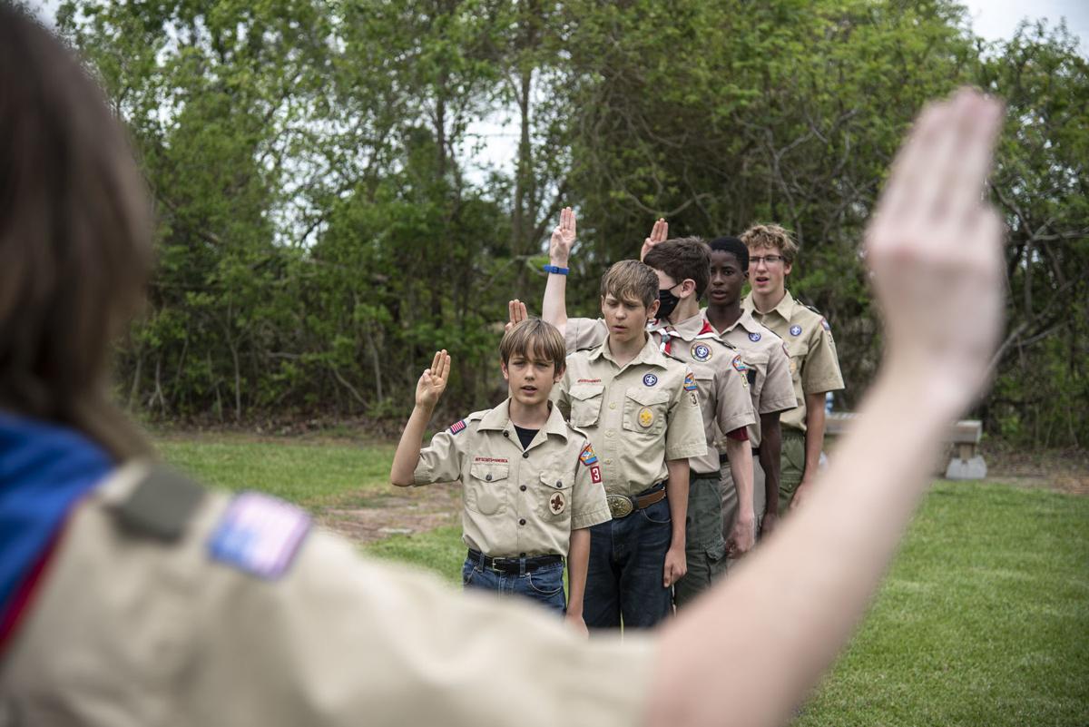 Flag retirement ceremony