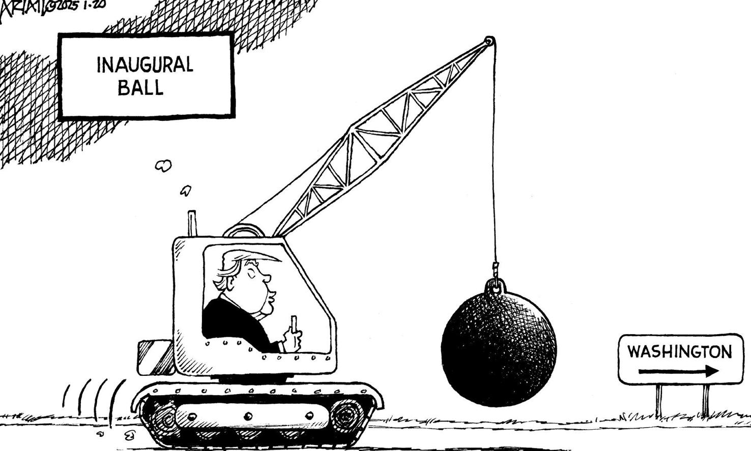 Robert Ariail toon for Jan. 23, 2025 Opinion