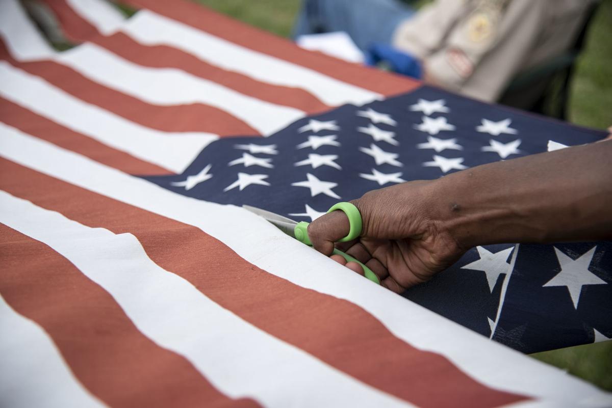 Flag retirement ceremony