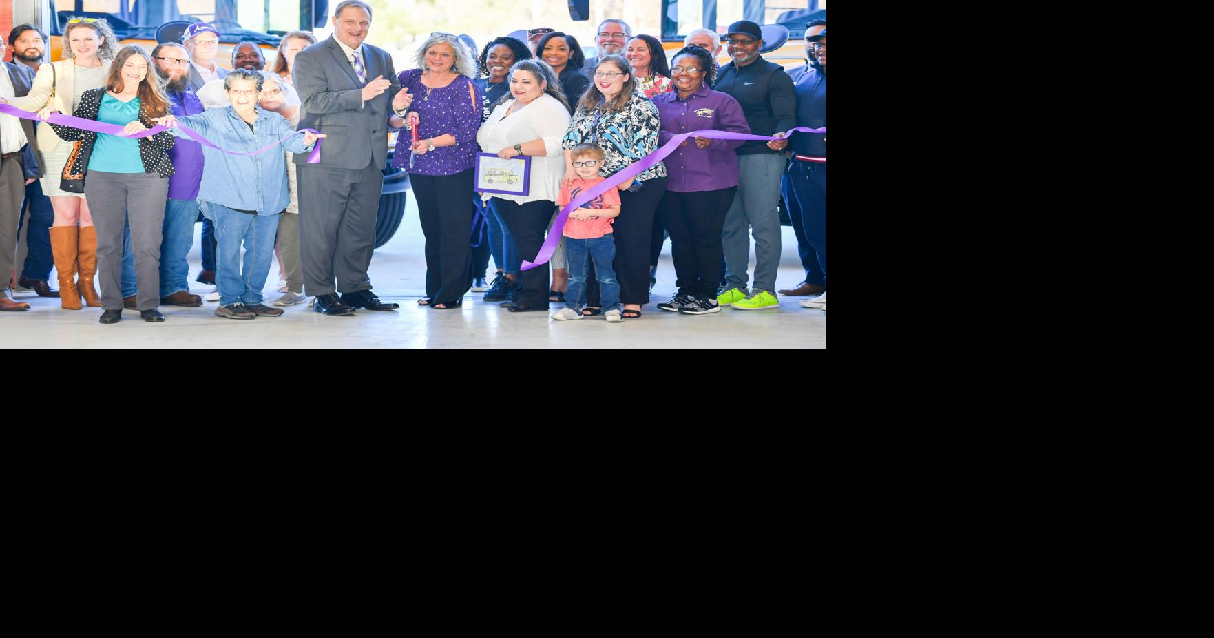 Wheels on the bus make their way to Angleton’s new Transportation